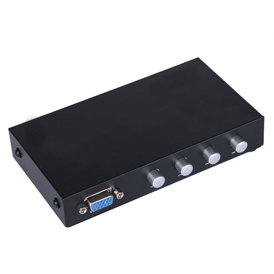 ลดราคา 4 Port VGA Switch 4 to 1 Selector Switch รุ่น VGA-15-4 #ค้นหาเพิ่มเติม HDMI to HDMI คีบอร์ดเกมมิ่ง Headsete Voice Recorder