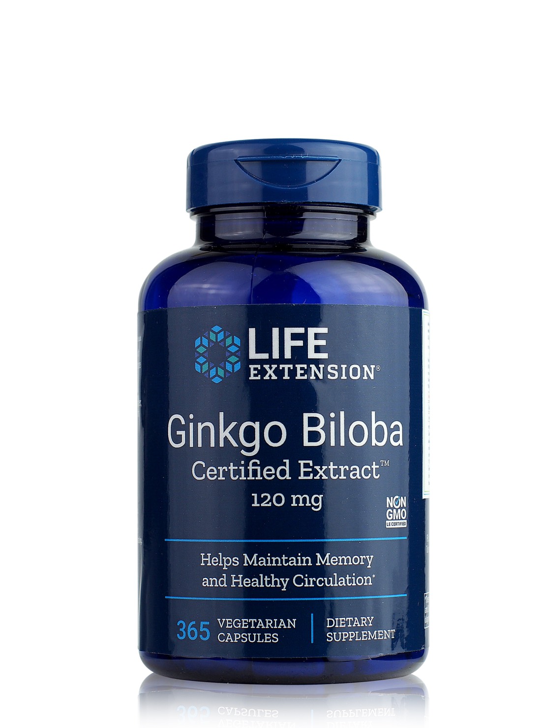 [EXP 04/2022] Life Extension Ginkgo Biloba Certified Extract 120mg (365เม็ด) อาหารเสริม วิตามิน เพิ่มสมาธิ เพิ่มความจำ