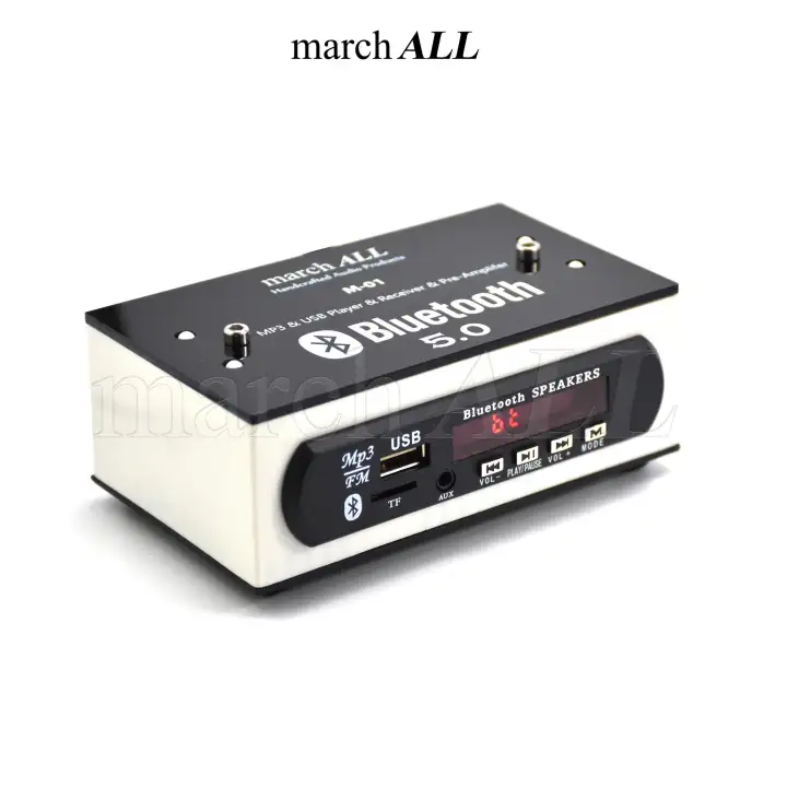 marchall m 01 บล ท ธ 5 0 ต วร บ ส ญญาณ บล ท ธ bluetooth เส ยงด ม ร โมท ต ดต งง าย เป น ปร แอมป บ าน รถยนต มอเตอไซค ครบ mp3 usb player receiver