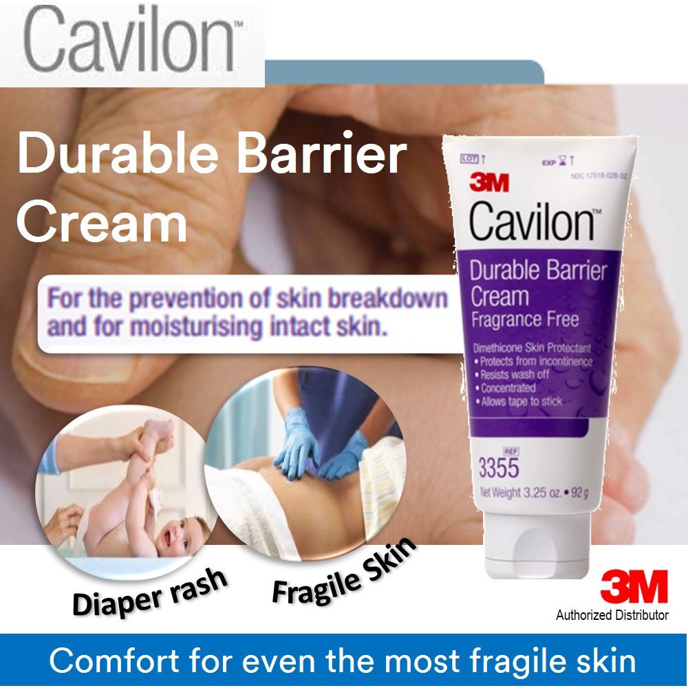 3M Cavilon Durable Barrier Cream ครีมป้องกันแผลกดทับ (92g) หมดอายุปี ...