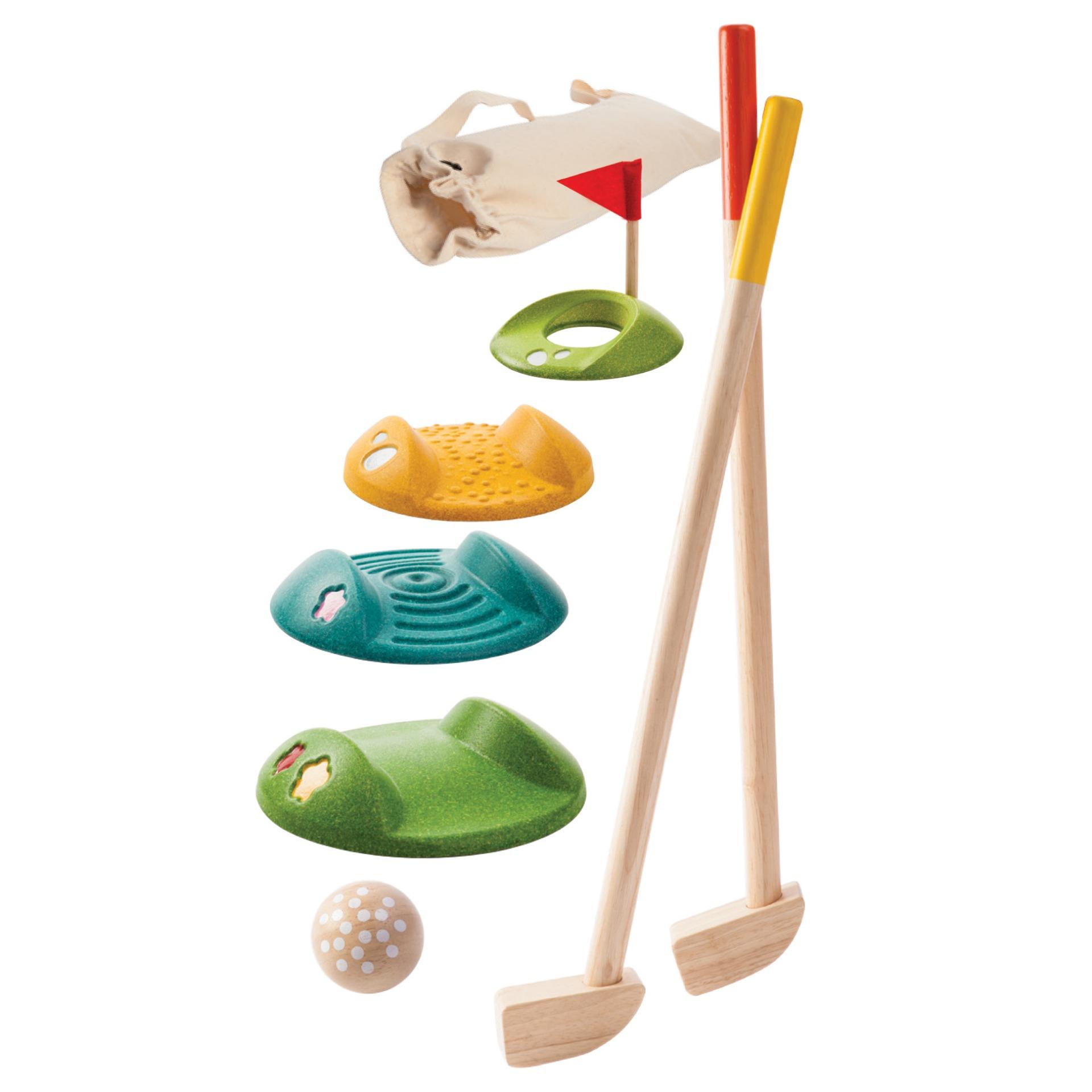 PlanToys Mini Golf - Full Set ของเล่นไม้ชุดกอล์ฟ ใหญ่ ของเล่นเด็ก 3 ขวบ
