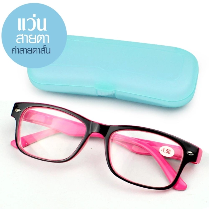 ภาพหน้าปกสินค้าแว่นสายตาสั้น 85888DM พร้อมกล่อง คละสี รุ่น Short-Sighted-square-Glasses-03c-K2