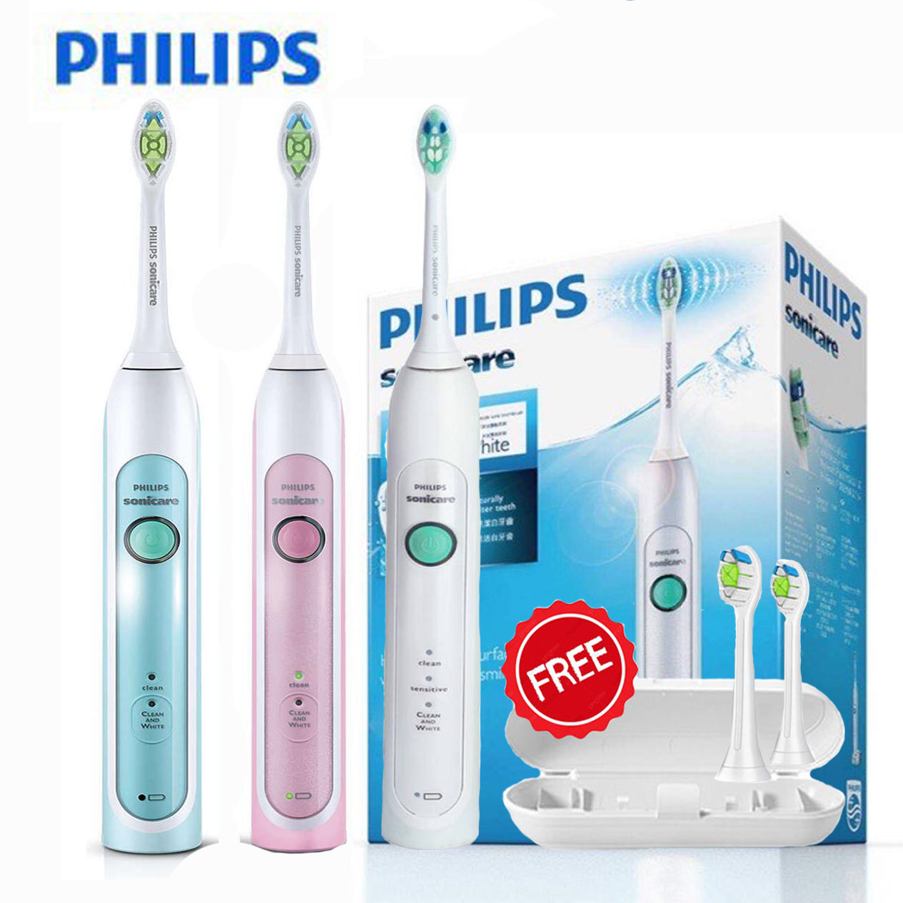 แปรงสีฟันไฟฟ้า PHILIPS  HX6730/HX6710/HX6760แปรงสีฟันไฟฟ้าไร้สาย Philips sonicare แปรงสีฟันไฟฟ้าพกพา แปรงสีฟันสำหรับผู้ใหญj