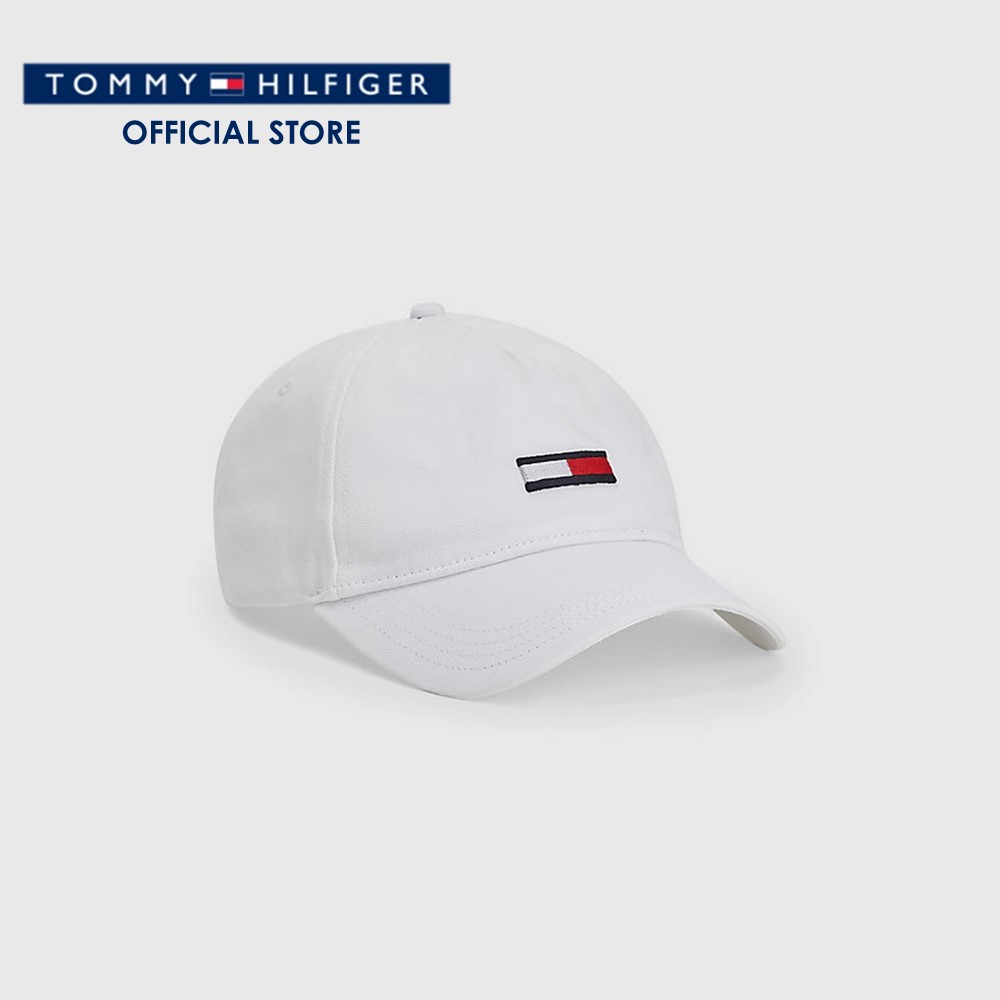 Tommy Hilfiger หมวกผู้ชาย รุ่น AM0AM08496 YBR สีขาว ทอมมี่ ฮิลฟิเก
