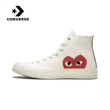 ภาพขนาดย่อของสินค้าGenuine Official Converse All Star CDG x 1970S High Men's And Women's Fashion Casual Sports Shoes 150204C