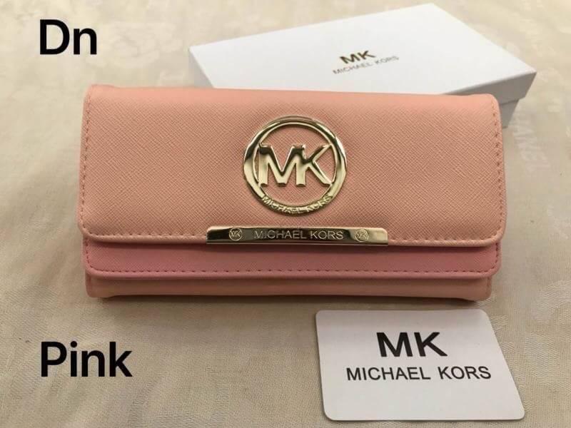 กระเป๋าสตางค์ MK สี โรสโกลด์ สี โรสโกลด์