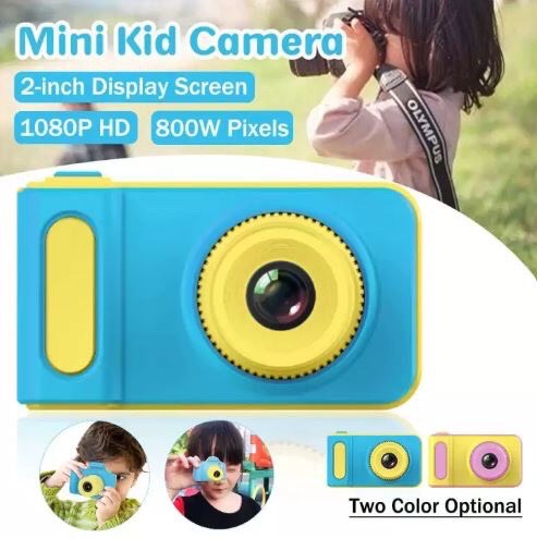 กล้องถ่ายรูปแบบพกพา สำหรับเด็ก KIDS CAMERY กล้องและอุปกรณ์ถ่ายภาพ กล้องแอคชั่น จัดส่งฟรี
