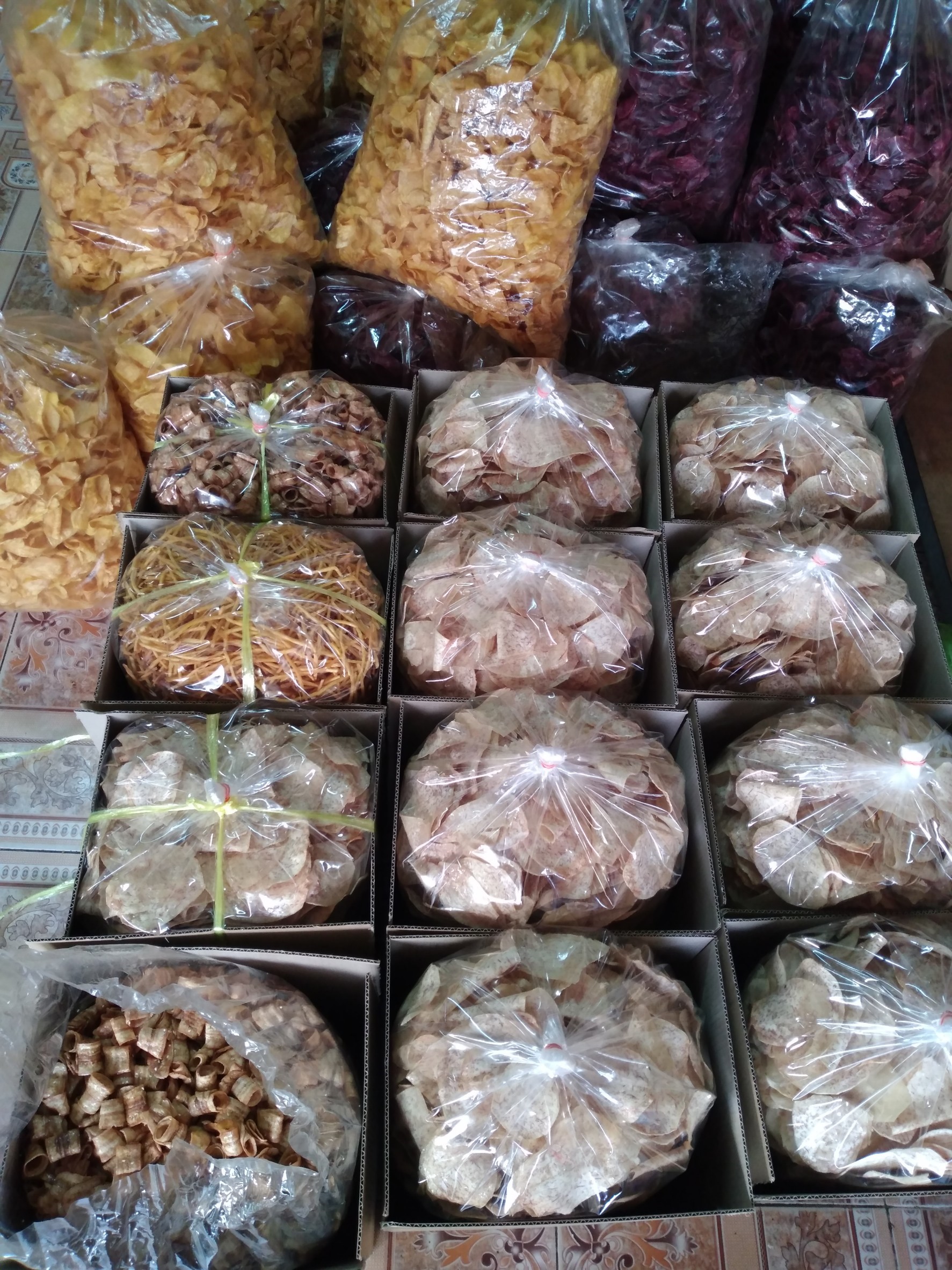 600 g.(กรัม) กล้วยฉาบ กล้วยม้วนฉาบ เนย คาราเมล เคลือบงา Butter fried