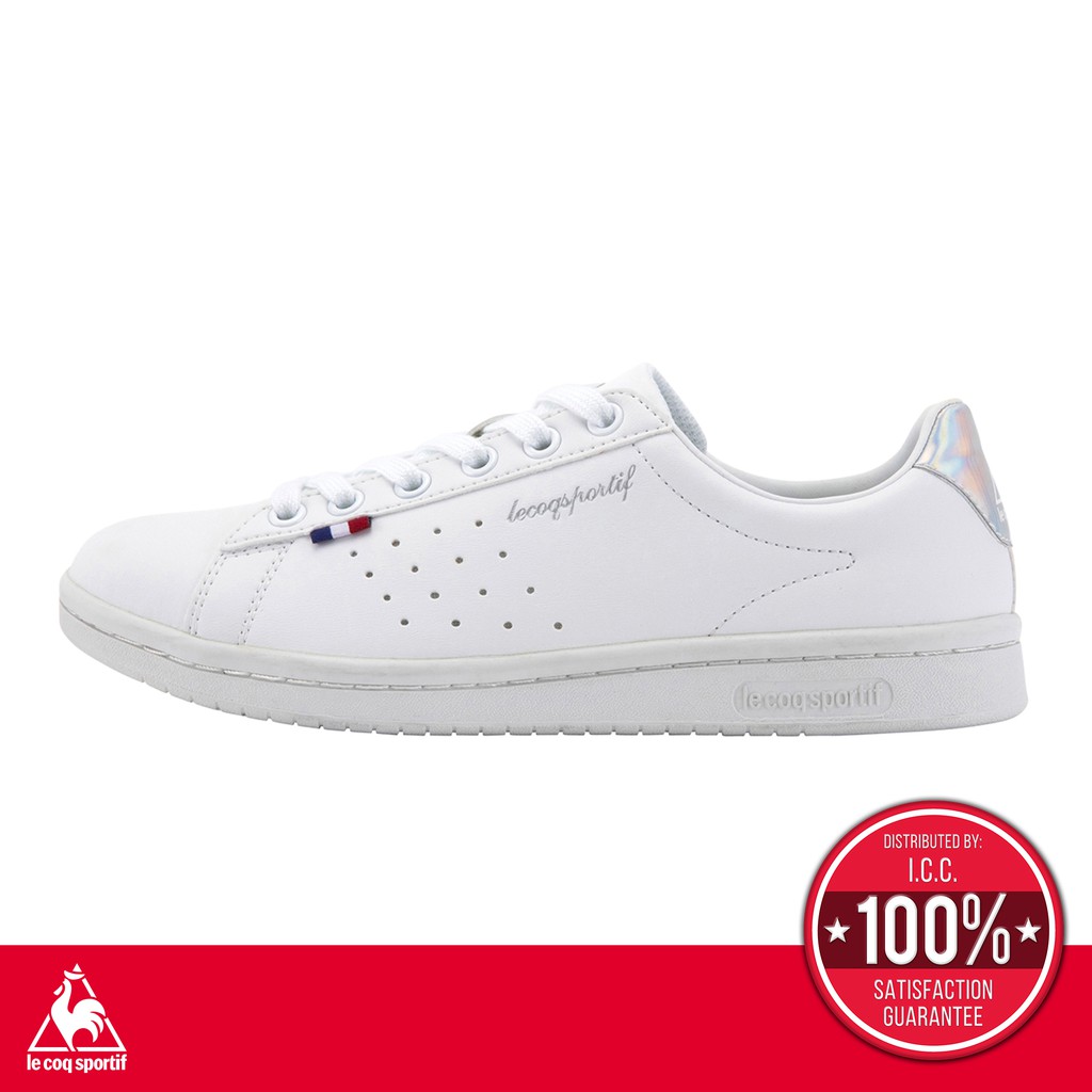 โปรโมชั่น le coq sportif รองเท้าชาย-หญิง รุ่น LA ROLAND SL สีขาว-เงิน   รองเท้าผ้าใบสีขาว รองเท้าแฟชั่น แบบผูกเชือก ลดกระหน่ำ รองเท้า วิ่ง รองเท้า ฟุตบอล รองเท้า แบดมินตัน รองเท้า กอล์ฟ