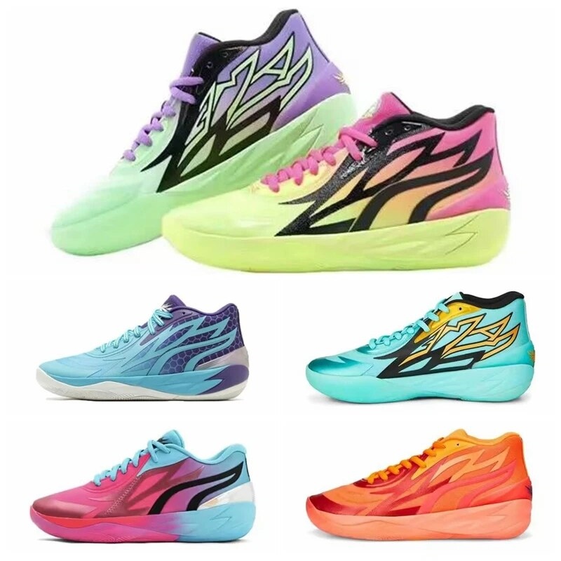 Lamelo Ball MB 02 Basketball Shoes Men MB.02 2 Honeycomb Phoenix Phenom  Flare Lunar New Year Jade Blue Man Trainers Sneakers
