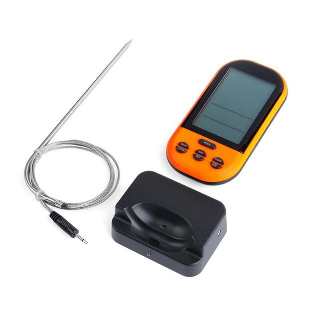 Digital BBQ Meat Thermometer Wireless Probe Grill Oven Portable Food  Thermomet Remote Timmer Picnic Barbecue Thermometer Outdoor