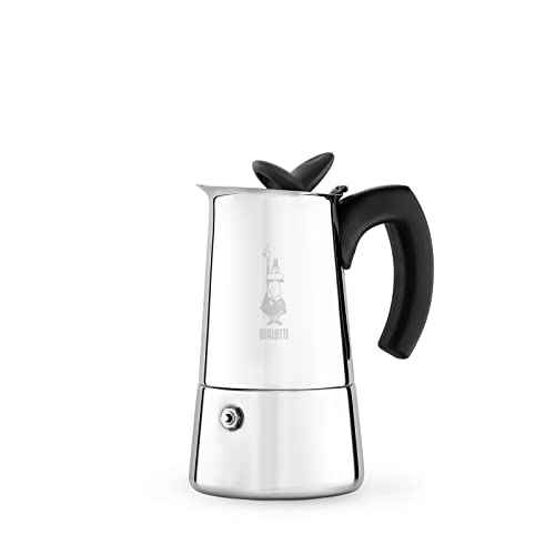 Bialetti Elegance Venus 6 Cup Stainless Steel Espresso Maker Coffee Machine 