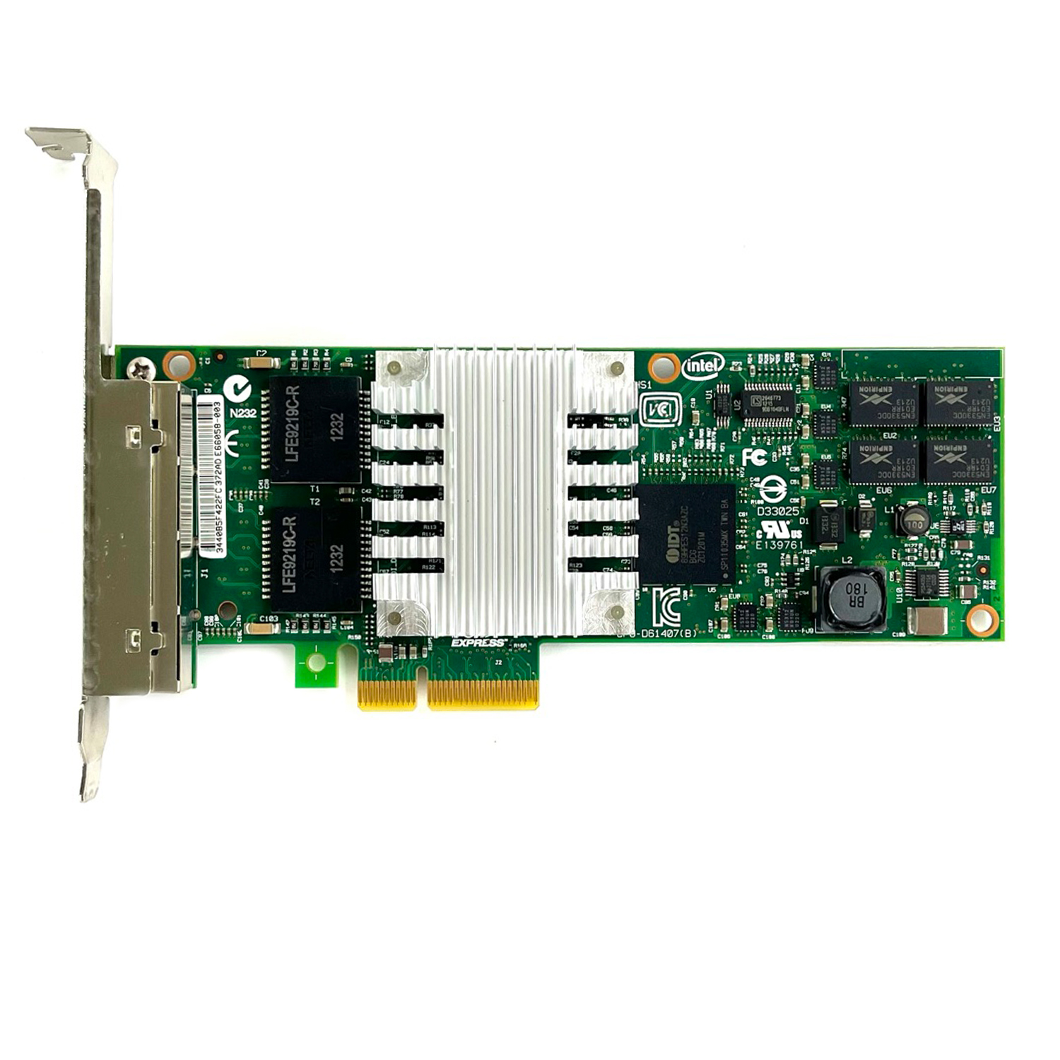 IBM Intel Lan Card PCIe x4 4 ช่องแบบ Gigabit 10/100/1000 ทุกช่อง ไม่มีขาสั้นให้นะครับ
