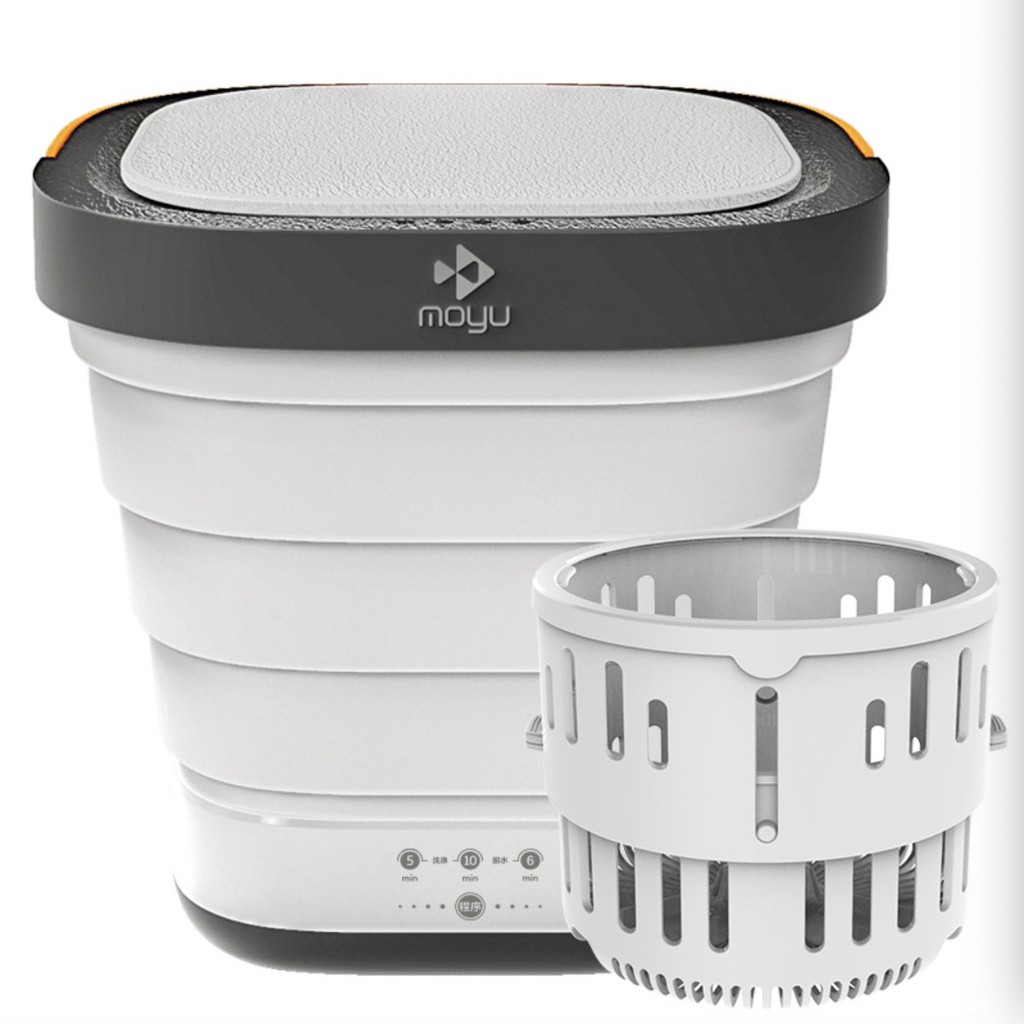 💧 MOYU เครื่องซักผ้าพกพา 💧 ถังซักผ้ามินิ พับเก็บได้ ประหยัด