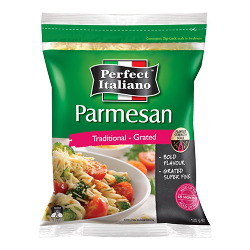 Perfect Shredded Parmesan Cheese 125g.