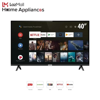 ANDROID TV 40 FHD HOT ITEMS l TCL TV 40 inches Smart TV LED Wifi Full HD 1080P Android TV 8.0 (Model 40S6500)-HDMI-USB-DTS-google assistant & Netflix &Youtube- 1.5G RAM+8GROM Voice Search