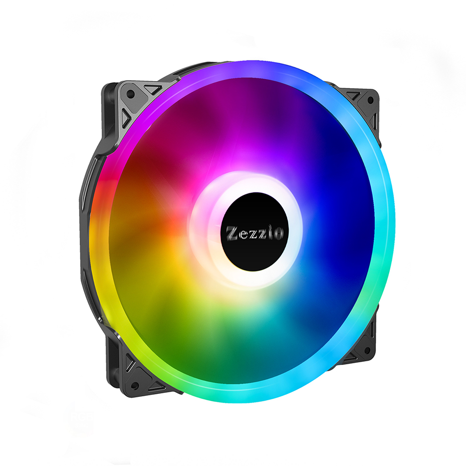 Zezzio ZF200 200mm Addressable ARGB Case Cooling Fan for PC Cases CPU
