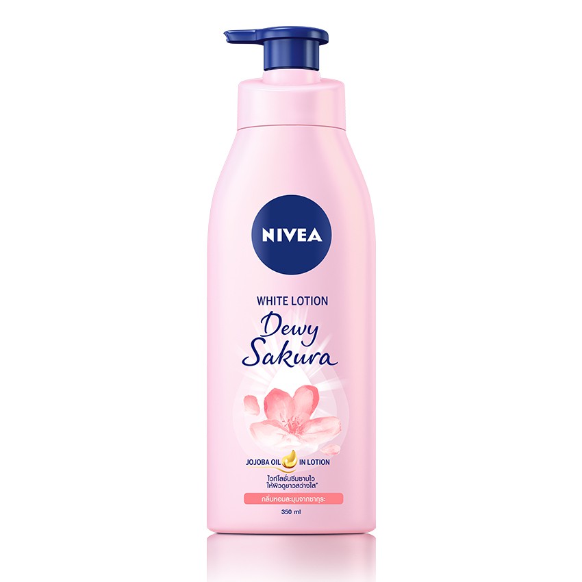 NIVEA นีเวีย ดิวอี้ ซากุระ ไวท์ โลชั่น 350 มล.