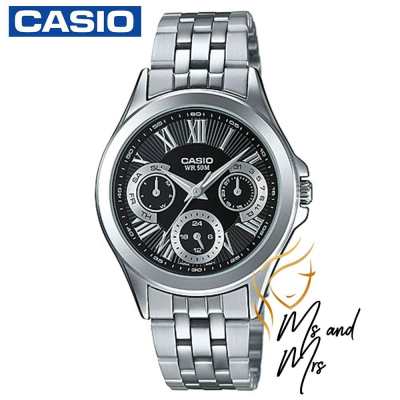 Casio Standard นาฬิกาข้อมือ สายสแตนเลส รุ่น LTP-E308D Casio Standard นาฬิกาข้อมือ สายสแตนเลส รุ่น LTP-E308D