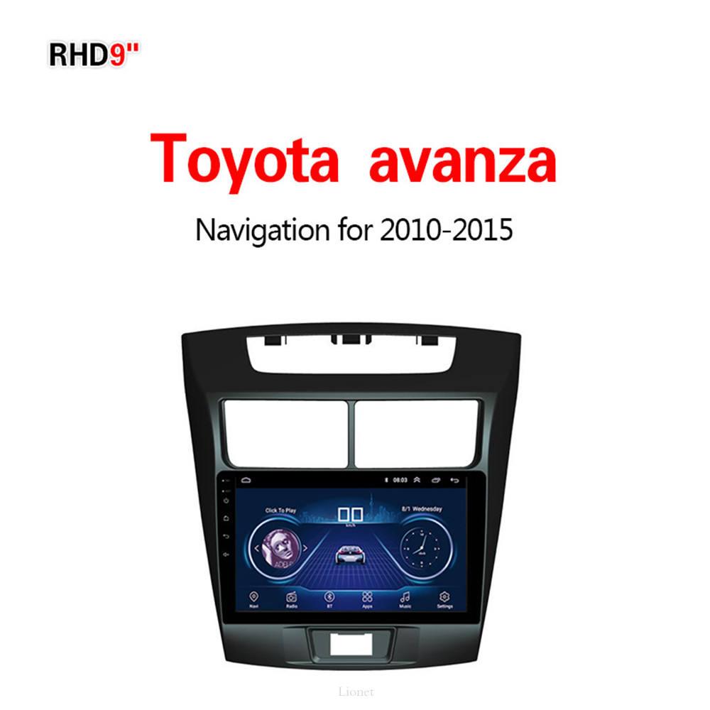 เครื่องนำทาง สำหรับรถยนต์ Toyota avanza 2010-2015 9 Inch Android 8.1 WIFI 1G/16G  แผนที่ในการนำทาง