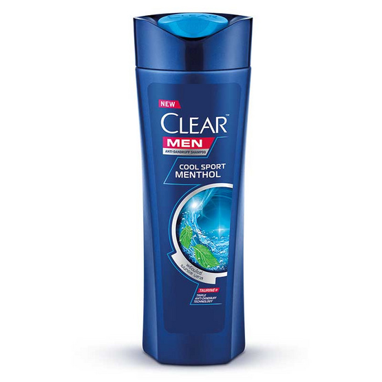 CLEAR MEN Anti Dandruff Shampoo Cool Sport Menthol Dark Blue 320 ml.  เคลียร์ เมน แชมพูขจัดรังแค สำหรับผู้ชาย คูล สปอร์ต เมนทอล สูตรเย็น สีน้ำเงิน 320 มล