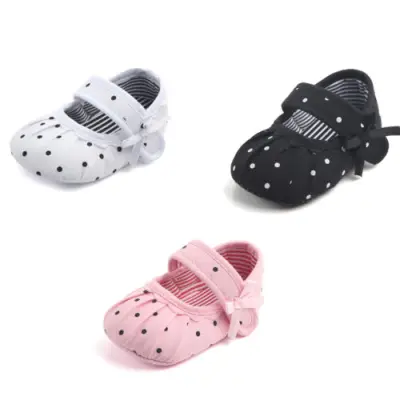 [Mmyard]Newborn Baby Girl Soft Sole Canvas Crib Shoes Kids Toddler Anti-slip Sneaker Prewalker 0-18M Hot Fashion Shoes For All Season
