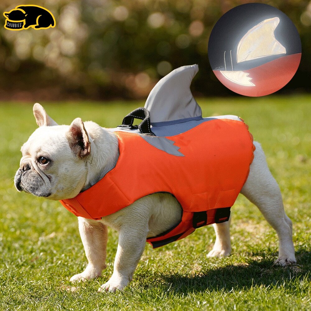 C221 Baby Shark Life vest ฉลาม เสื้อชูชีพสุนัข ชูชีพหมา ชูชีพสัตว์