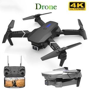 สินค้า E88 PRO Drone โดรนพร้อมกล้อง โดรน Rc Drone 4k HD Wide Angle Dual Camera WiFi fpv Drone Dual Camera Qpter Real-time transmission Helicopter Toys