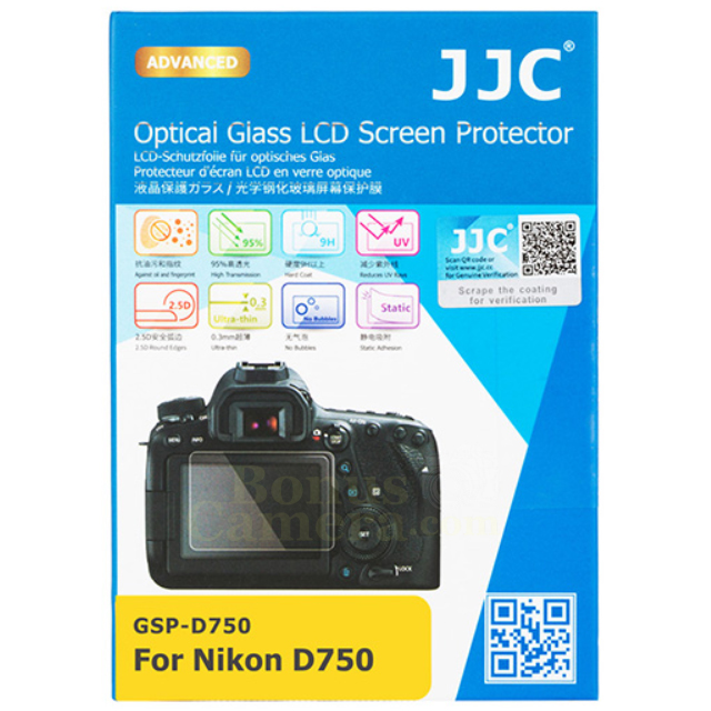 GSP-D750 แผ่นกระจกกันรอยจอ LCD สำหรับกล้องนิคอน D750 Nikon Screen Protector