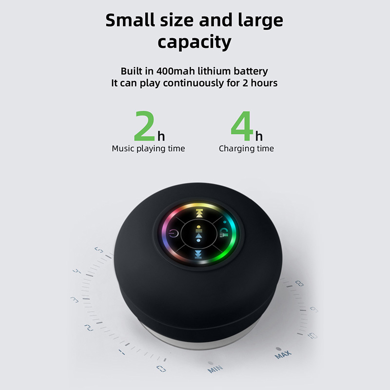 IPX4 Waterproof Shower Speakers Wireless 5.0 Bluetooth Speaker for ...