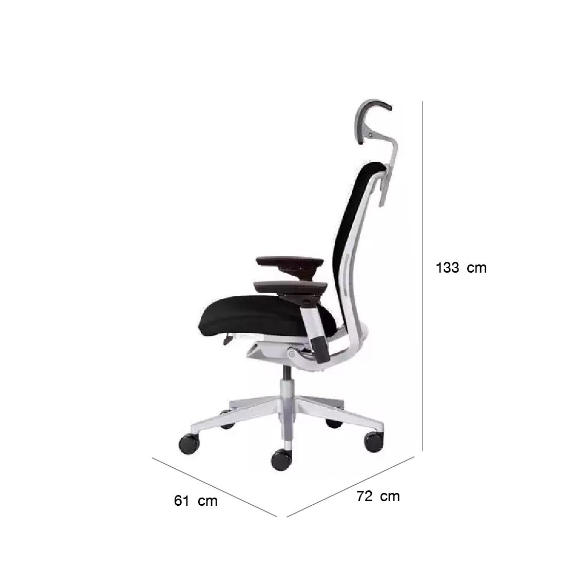 Modernform เก้าอี้ Steelcase ergonomic รุ่น Think v2 Platinum พนักพิงศรีษะหุ้มผ้าสีดำ เก้าอี้เพื่อสุขภาพ เก้าอี้ผู้บริหาร เก้าอี้สำนักงาน เก้าอี้ทำงาน