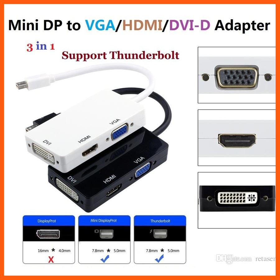ลดราคา mini display port to dvi hdmi vga 3in1 แบบใหม่ for macbook #ค้นหาสินค้าเพิ่ม สายสัญญาณ HDMI Ethernet LAN Network Gaming Keyboard HDMI Splitter Swithcher เครื่องมือไฟฟ้าและเครื่องมือช่าง คอมพิวเตอร์และแล็ปท็อป