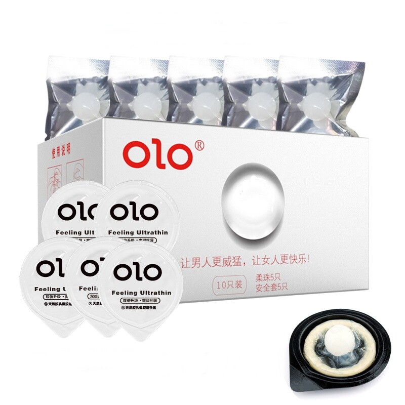 ถุงยางอนามัย olo (5ชิ้น/1กล่อง) สนุก แปลกใหม่ **ไม่ระบุชื่อสินค้าหน้ากล่อง**