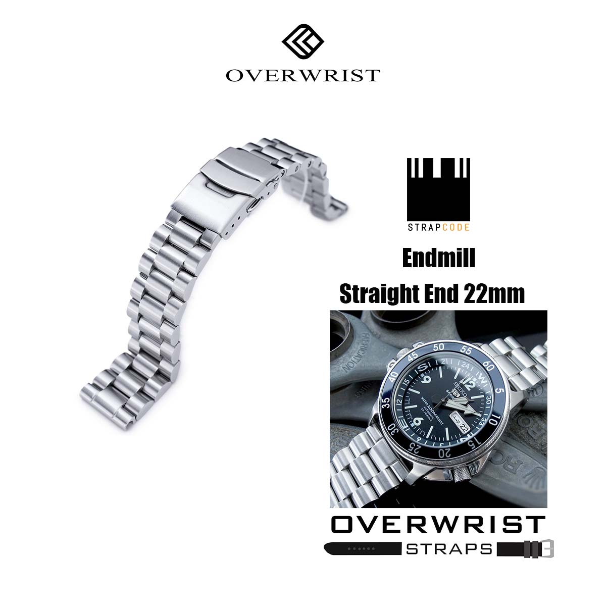 สายนาฬิกา strapcode endmill straight end 22mm Lazada.co.th