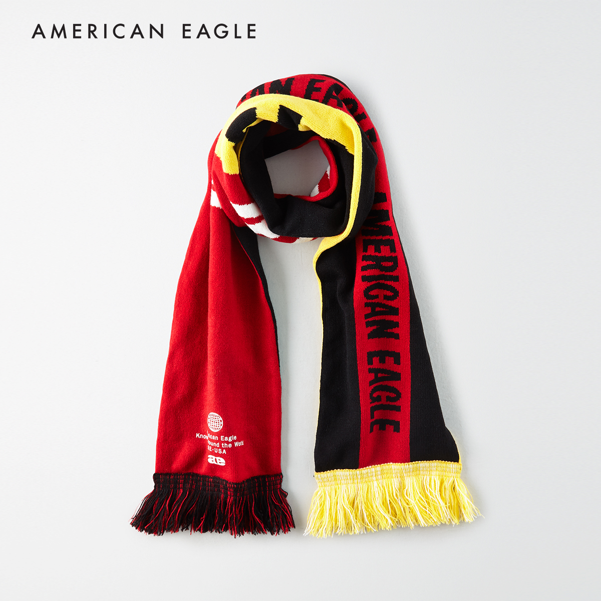 American Eagle Logo Scarf ผ้าพันคอ ผู้ชาย โลโก้(022-6362-900)