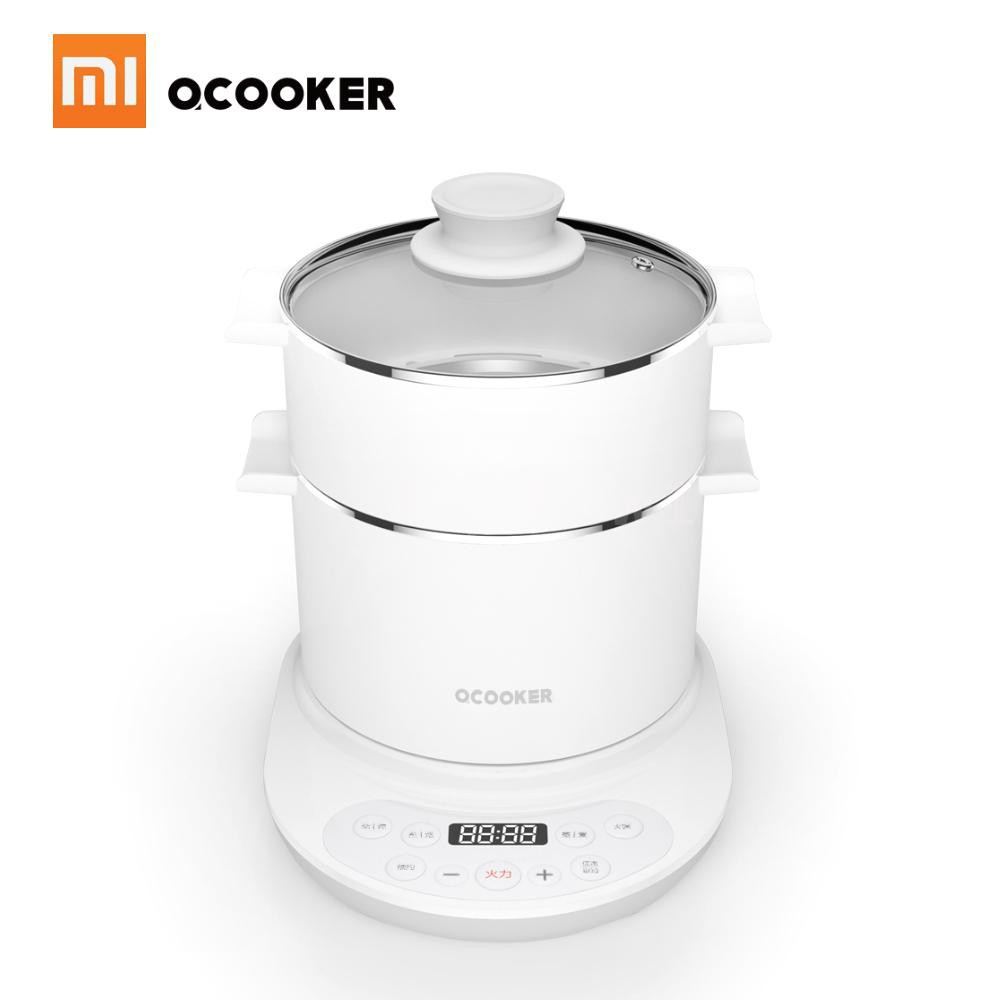 Xiaomi Mijia QCOOKER Multifunction Electric Cooker 220V Kettle Hot Pot Grill Plate with Steamer Egg Boiler