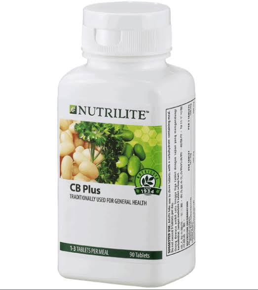 Amway NUTRILITE CB Plus แคลโลว์ (Calow) แอมเวย์ ถั่วขาว บล็อคแป้ง บล็อคน้ำตาล 90 เม็ด