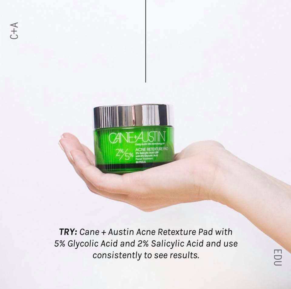 CANE+AUSTIN Acne Retexture Pad 2 Salicylic Acid with 5 Glycolic Acid