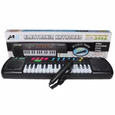 KNKTOY ออร์แกนคีย์บอร์ด ไมโครโฟน สำหรับเด็ก รุ่นประหยัด(31 Keys Electric Keyboard) 322A