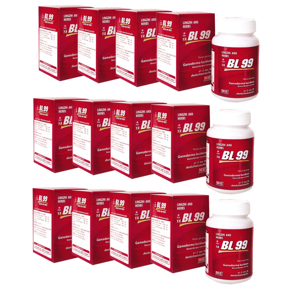 โปรโมชั่น BL99 บีแอล99 เห็ดหลินจือ อาหารเสริมเพื่อสุขภาพ (50 แคปซูล/ 12 ...