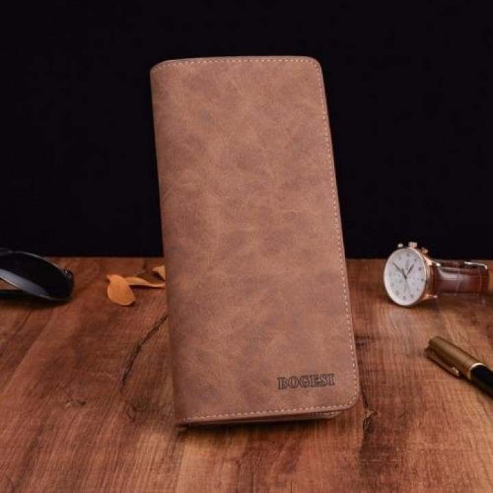 Bogesi กระเป๋าสตางค์ ผู้ชาย กระเป๋าเงิน กระเป๋าตัง บาง ทรงยาว Men Wallet Long...