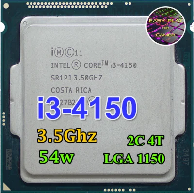 ซีพียู CPU Intel Core i3-4150 3.5GHz 2คอ4เทรด 54W LGA 1150 ฟรีซิลิโคน1ซอง i3 4150