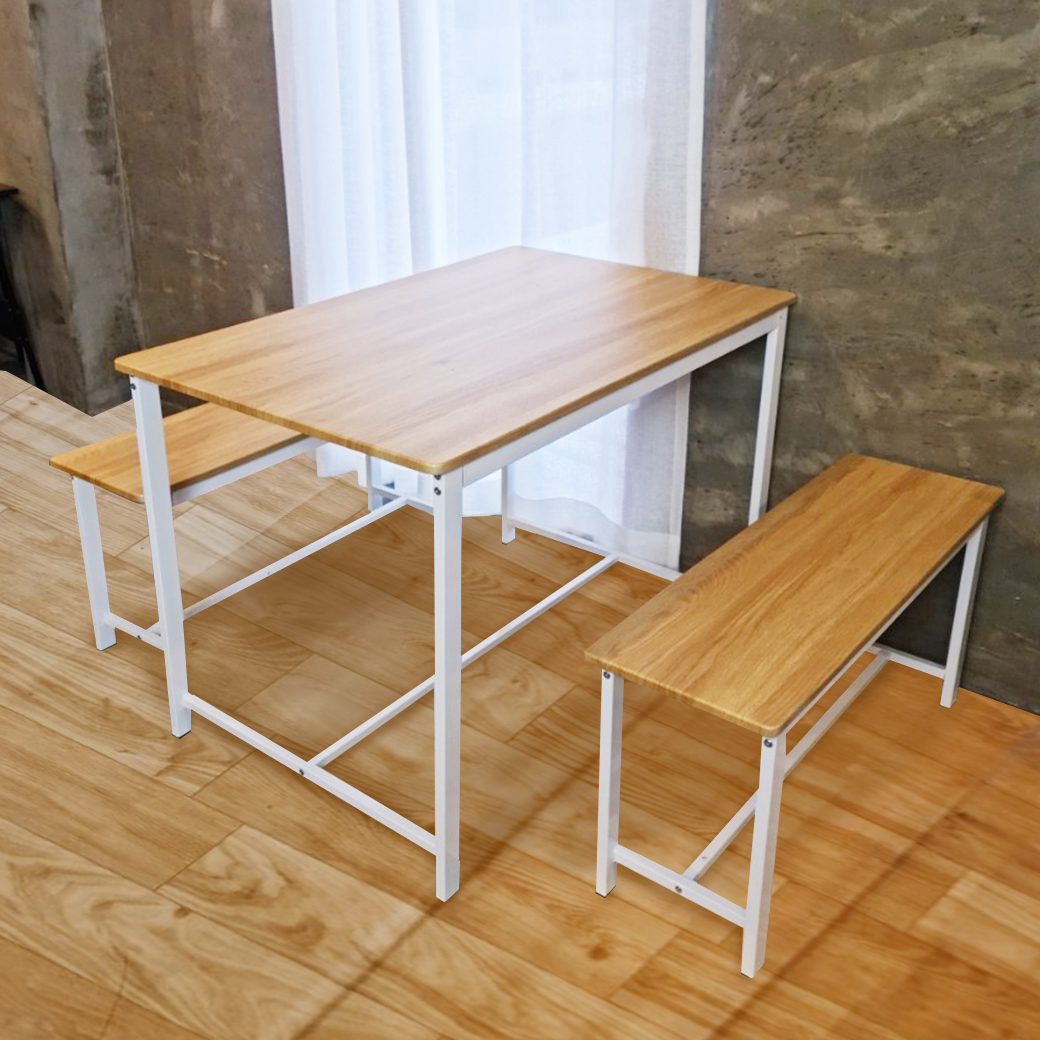 โต๊ะอาหาร โต๊ะไม้ พร้อมเก้าอี้ ชุดใหญ่ FG-1997และ VFG-01997  มี 2 สี *โต๊ะ1ตัว เก้าอี้2ตัว* โต๊ะ โต๊ะกินข้าว  ชุดครัว ชุดโต๊ะกับข้าว โต๊ะ