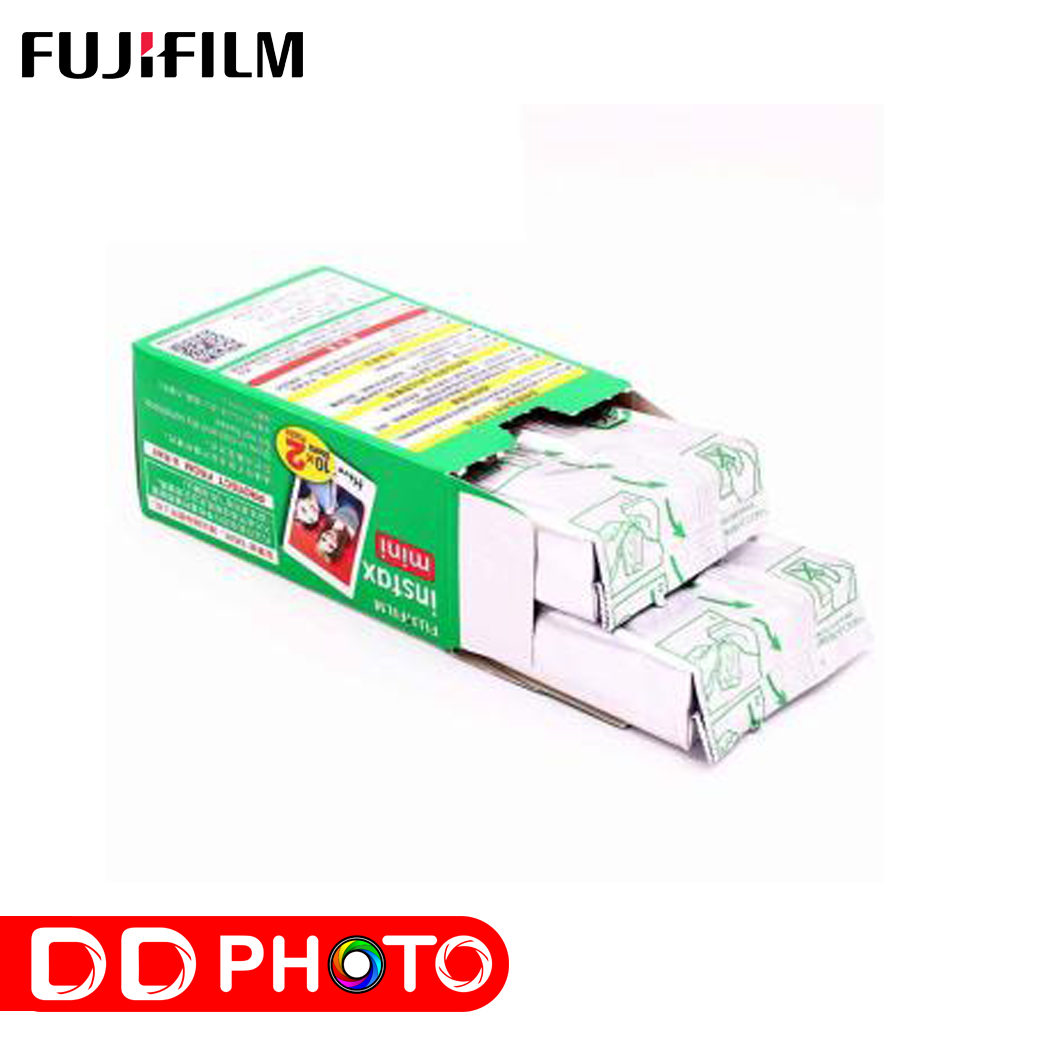 Fujifilm instax mini Polaroid ฟิล์มโพราลอยด์ 10 แผ่น (10 Sheets) สินค้าใหม่ ฟิล์มขอบขาว