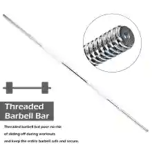 ภาพขนาดย่อของภาพหน้าปกสินค้าบาร์เบล ขนาด 0.8 นิ้ว ยาว 180 ซม. หรือ 72 นิ้ว แกนบาร์เบล คานบาร์เบล ดัมเบล Barbell ชุบโครเมี่ยม กันสนิม Chromed Barbell diameter 0.8 inch 1.8 m. length or 72 inches length จากร้าน MIL-TEC บน Lazada ภาพที่ 2