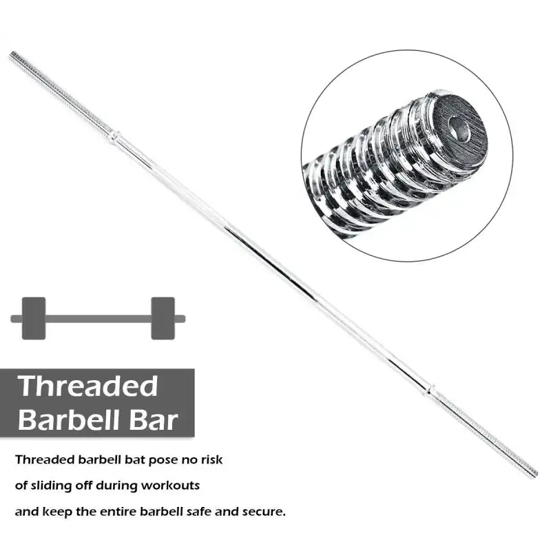 ภาพสินค้าบาร์เบล ขนาด 0.8 นิ้ว ยาว 180 ซม. หรือ 72 นิ้ว แกนบาร์เบล คานบาร์เบล ดัมเบล Barbell ชุบโครเมี่ยม กันสนิม Chromed Barbell diameter 0.8 inch 1.8 m. length or 72 inches length จากร้าน MIL-TEC บน Lazada ภาพที่ 2