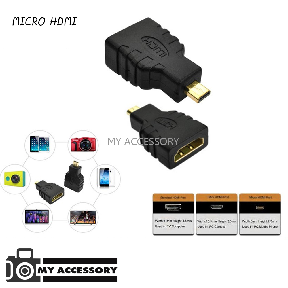 หัวแปลง ADAPTER MICRO HDMI TO HDMI