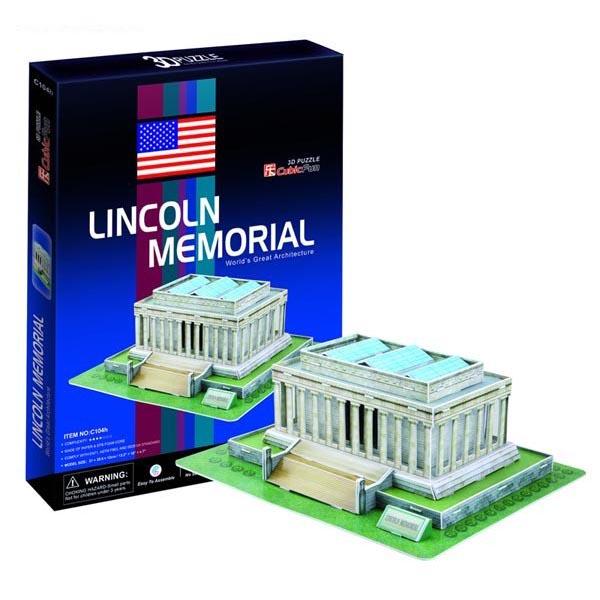 อนุสรณ์สถานลินคอล์น จิ๊กซอว์ 3มิติ Lincoln Memorial (U.S.A) ตัวต่อ 3D Puzzle CubicFun - Toys Store