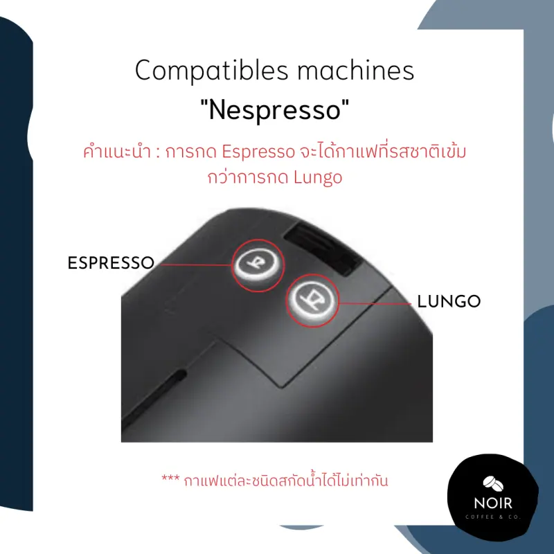 ภาพสินค้าจัดส่งขั้นต่ำ 3 แคปซูล - เเคปซูลกาแฟสำหรับเครื่อง Nespresso ขนาด 1 แคปซูล (Nespresso Compatible) จากร้าน Noah companee บน Lazada ภาพที่ 7