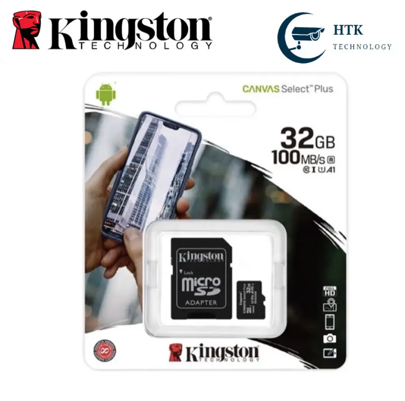 ภาพหน้าปกสินค้าเมมโมรี่การ์ด MicroSD kingston 32G 100M จากร้าน HTK Technology บน Lazada